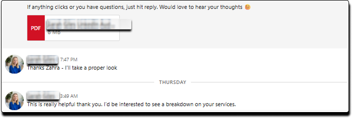 Client reaction to audit breakdown