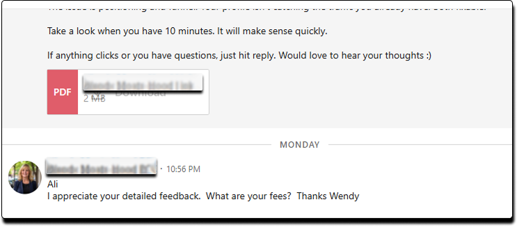 Client reaction to audit breakdown